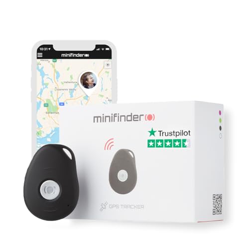 MiniFinder Pico - Pequeño rastreador GPS - Alarma de seguridad personal - Diseño sueco - Rastreador GPS inteligente con alarma - Uso multifuncional