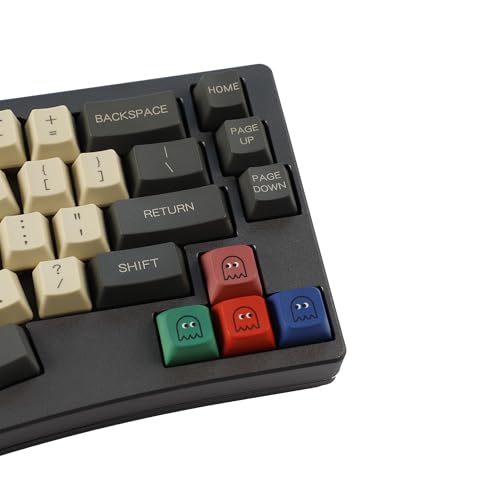 Image of ZDA Proifile Pacman Five Dye PAC PBT Key caps Custom Sublimation keycaps for MX Mechanical Gaming Keyboard (ZDA Pacman 5 Keys)