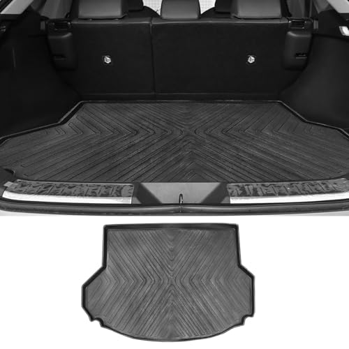 BIGKON トランクマット適合対応ハリアー 60系専用 2013年12月~2020年6月 HARRIER 60系 3Dラゲージトレイ TPE素材 車種専用設計 防水 耐摩擦 耐汚れ カーゴマット 衝撃吸収 内装 荷物収納 内装パーツ 装着簡単 ブラック