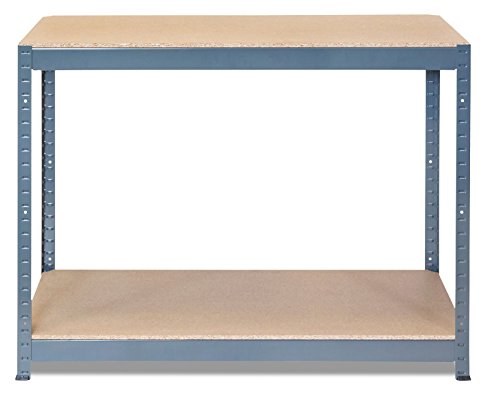 STORALEX® Heavy Duty Workbench – Industrial Grade Steel – Sturdy & Strong Work Bench - Load Capacity of 400KG Evenly Distributed – Designed for Garage, Workshop, Warehouse & Domestic Use