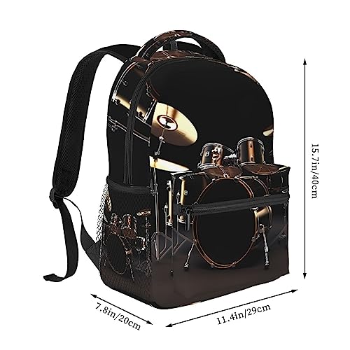 Sac à dos de voyage cool drum set ergonomique contre le mal de dos