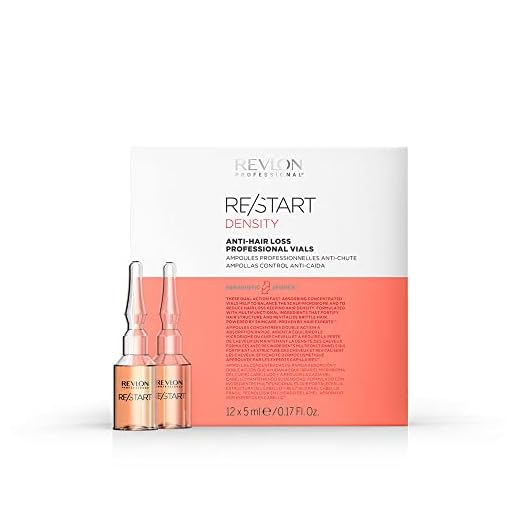 REVLON PROFESSIONAL RESTART DENSITY Viales Profesionales Anticaída, tratamiento anticaída para el cabello quebradizo, tratamiento sin enjuague contra la caída del cabello, 12x5ml