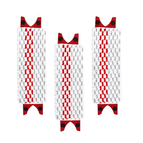 3 Pezzi per Vileda Mocio Revolution Ricambio Kit,46x13cm per Vileda Ultramax/UltraMax Plus/Easy Wring UltraMax Straccio Pavimenti Ricarica,per rimuovere le macchie su pavimenti duri e delicati