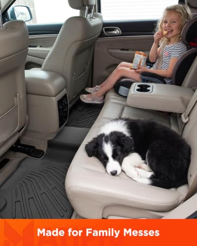 Image of Floor Mat Backrest Cargo Liner Sill Guard for Jeep Grand Cherokee 2011-2021 | TPE All Weather Easy-install & remove Odorless Waterproof No Trim Non-slip Easy-clean Stay in Place Durable Full Set