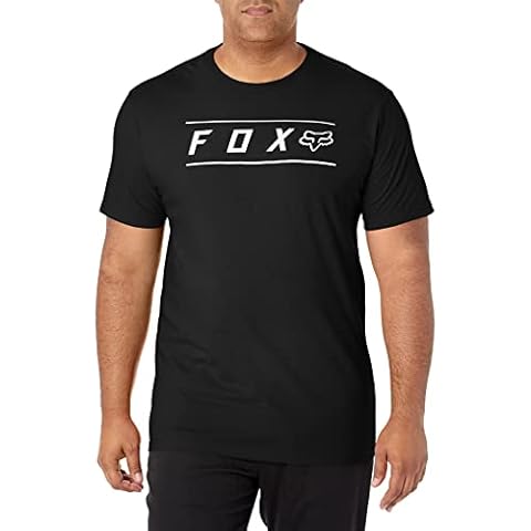 Fox Racing Men's Standard Pinnacle Short Sleeve Premium TEE, Black/White, Large Cover