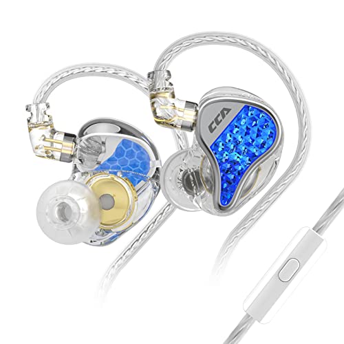 FEDAI CCA Lyra�C���C���[���j�^�[�A10mm�_�C�i�~�b�N�h���C�o�[�C���C���[�C���z��IEM�A���j�[�N�ȃ_�C�������h�̂悤�ȃt�F�C�X�v���[�g�A���O���\�Ȍ����\��0.75mm 2�s���V���o�[���b�L�P�[�u���AHD�}�C�N(�u���[�A�}�C�N�t��)