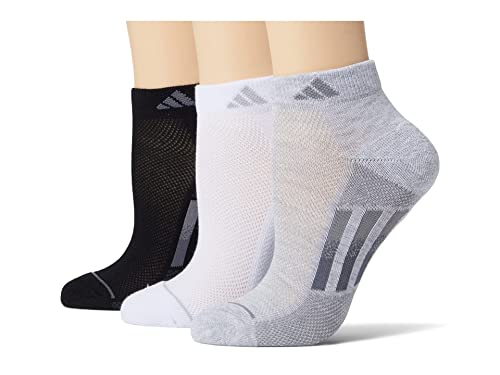 adidas Women's Superlite Stripe 3.0 Low Cut Socks (3-Pair) Athletic Fit with Arch Compression