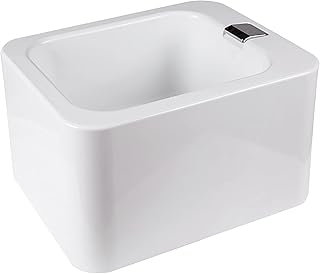 Foot Spa, Foot Soaking Basin Foot Bucket for Soaking Feet Pedicure Bath Pedicure Bowl ABS Material with Hot and Cold Water Switch Portable Foot Bath Hard and Shiny