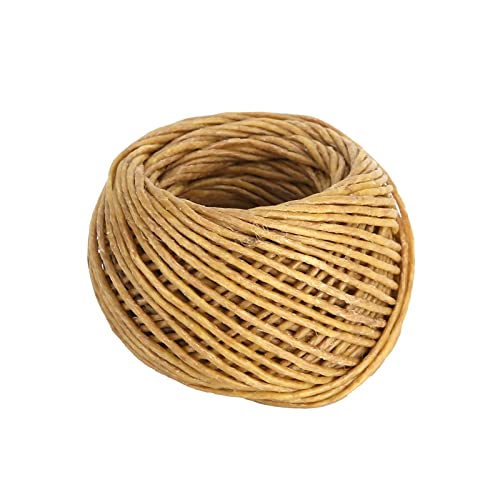 Kerzendocht, 2 Stück Kerze Bio Hanfdocht 2 mm gewachst ungiftig umweltfreundliche Bio Hanfdochte für DIY Kerzen Herstellung von Öllampen(30m) Cover