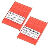 [BOÎTE DE RANGEMENT PRATIQUE] Chaque ensemble d'aiguilles pour machine à coudre est livré dans une boîte en plastique avec des marques de taille pour une sélection facile