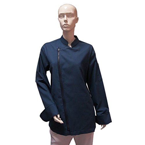 MixStuffMixStuff Women's Navy Full Sleeves X-Large Chef Coat's (Chef Jacket)