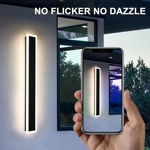 MELUCEE 2pcs 48in Long Outdoor Wall Lights Exterior Dimmable LED Wall Lights Long Outdoor Wall Sconce IP65 Waterproof, LED Linear Exterior Lights for Patio Garden Garage Front Door, 3000K-6000K by MELUCEE - Image 7