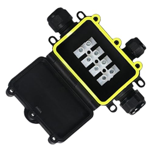 Caja De Conexiones Portátil para Exteriores con Accesorio Protector Impermeable Conveniente Suministros Proyectos Eléctricos 8 A 12 Mm Caja Equipos Vigilancia Aire Libre