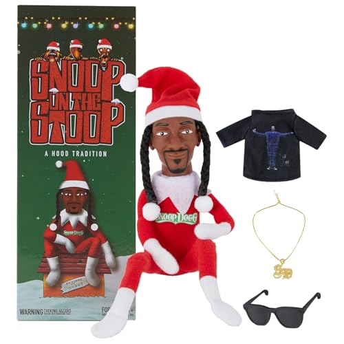 Snop On The Stoop 2024 Christmas Elf Doll Plush Toys Shelf Decor, Snopp Dogg 12” Small Plush Toys Shelf Decor, Includes Elf Toy, Extra Tshirt, Sunglasses and Necklace (Special 2024 Edition) Snop On The Stoop 2024 Christmas Elf Doll Plush Toys Shelf Decor, Snopp Dogg 12” Small Plush Toys Shelf Decor, Includes Elf Toy, Extra Tshirt, Sunglasses and Necklace (Special 2024 Edition)