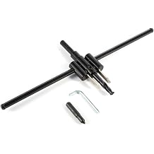 Adjustable Circle Hole Cutter 30-300mm Steel Wood Drilling Saw for DIY Projects, Drywall and Plastic Cutting with Drill Press