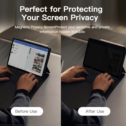 Image of 360 Privacy Screen Protector for iPad A16 11th /10th Generation (11 Inch 2025 /10.9 Inch 2022), Privacy Filter Screen Protector Anti Blue Light Anti-Spy