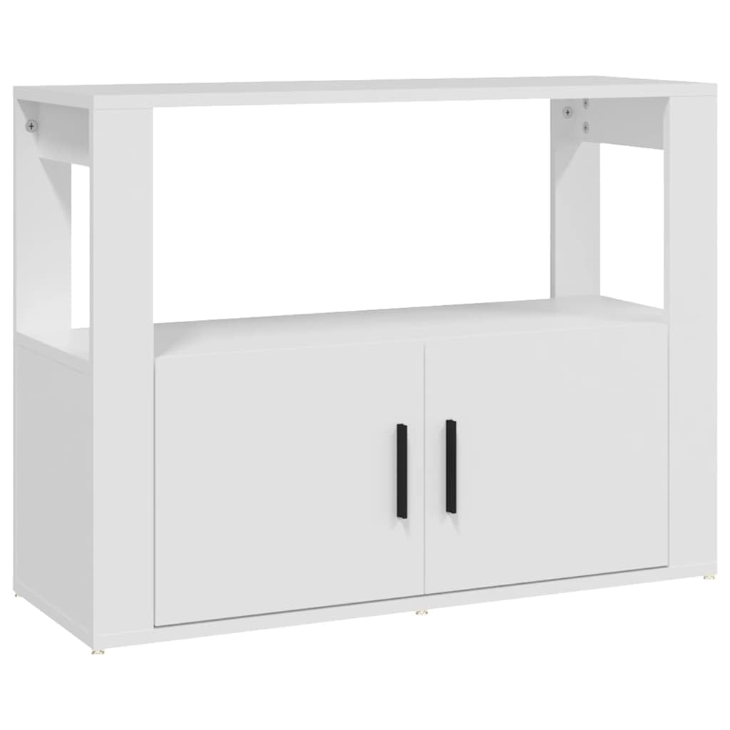 vidaXL Buffet Armoire de Rangement Organisateur de Maison Meuble de Rangement Armoire de Salon Blanc 80x30x60 cm Bois d'Ingénierie