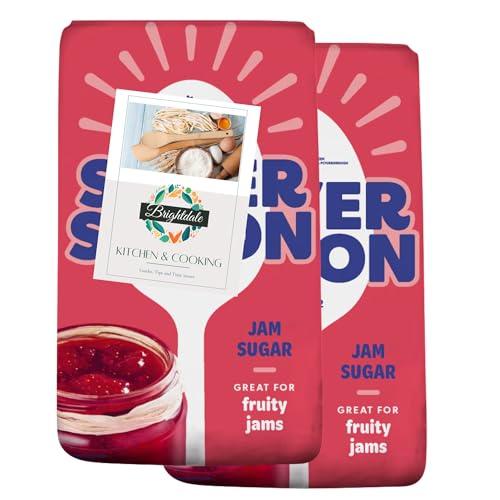 Jam Sugar Bundle for Silver Spoon Jam Sugar 1kg 2 Pack + Brightdale Kitchen Booklet