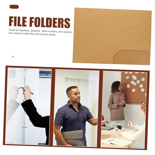 Dossiers de présentation papier kraft Zerodeko pour documents de bureau - 2