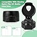 Lid Replacement for Stanley Quick Flip GO, Cover Cap for Stanley 24oz/36oz, BPA-Free Push Button, Leakproof Lid with Carry Loop for Travel/Sports, No Spill Reuse Top for StanleyAccessories, Black