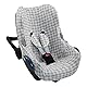 JYOKO KIDS Bezug für Autositz kompatibel mit Maxi Cosi Cabriofix, City Streety, aus Baumwolle (Picnic Vichy)