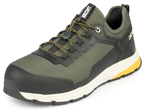 JCB Slip-On Safety Shoes Alloy Toe Waterproof Puncture Resistant Anti-Static Oil & Slip Resistant Certified Safety Shoes