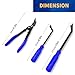 Clip Pliers Trim Upholstery Tools - 3 Pack Car Removal Tool Set to Remove Rivets Fasteners Push Pins, Clips Puller Kit for Door Dash Dashboard Panel Body Repair Tools