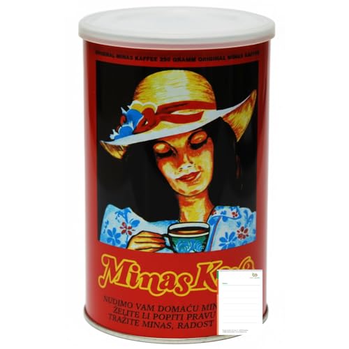 Bens Garden Bundle: Minas Kava Kaffee 250g Dose inkl Notizblock