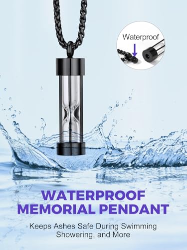 Richsteel Urn Necklaces for Ashes for Women Men Cremation Pendant Necklace for Ashes Stainless Steel Memorial Jewelry4