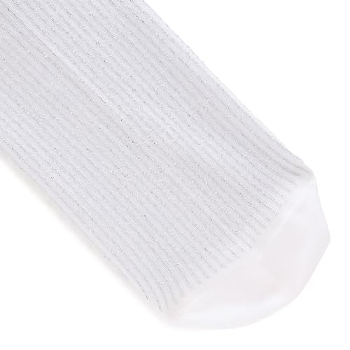 HUGO 2 pack lurex pattern socks, white rice, 6-92