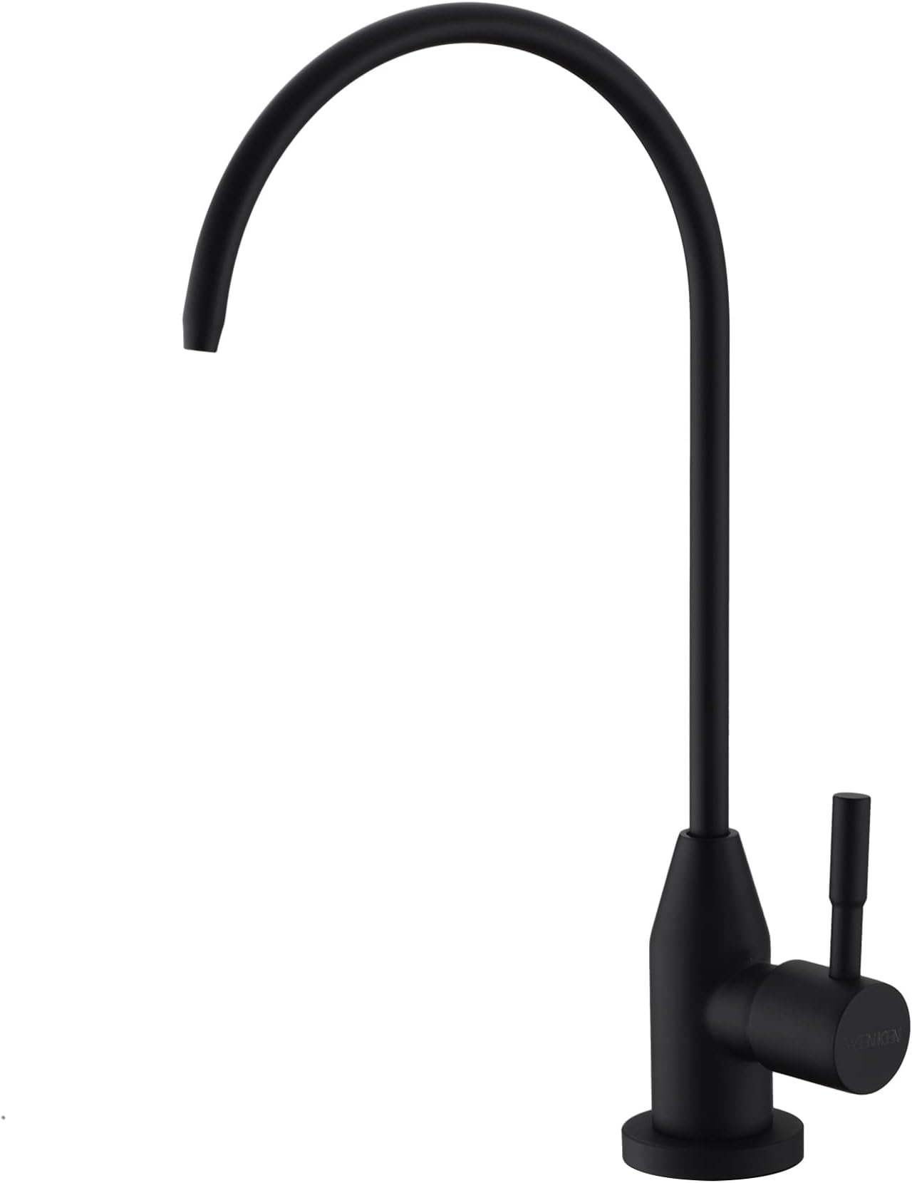 Drinking Water Faucet, Black RO Faucet Modern for Under Sink Water Filter System Non-Air Gap 360-degree Swivel Spout