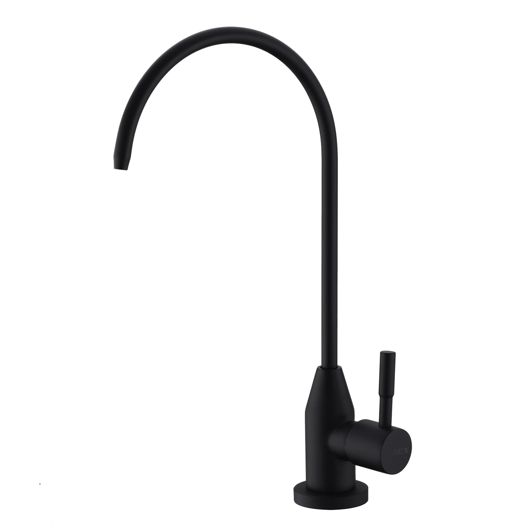Fonveth Drinking Water Faucet, Modern Stainless Steel Matte Black RO Faucet for Under Sink Water Filter System