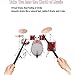 Electronic Drum Kit, Virtual Drum Kit Portable Virtual Reality Drum Set Electronic Drum Set for Beginners Children Adults