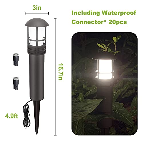 Volisun 8-Pack Outdoor Led Landscape Lighting,3W 12V Low Voltage Pathway Lights,Outdoor Waterproof Garden Lights, Aluminum Housing Etl Listed,Cri 90+,5000K Cool White For Driveway Sidewalk #TOP4