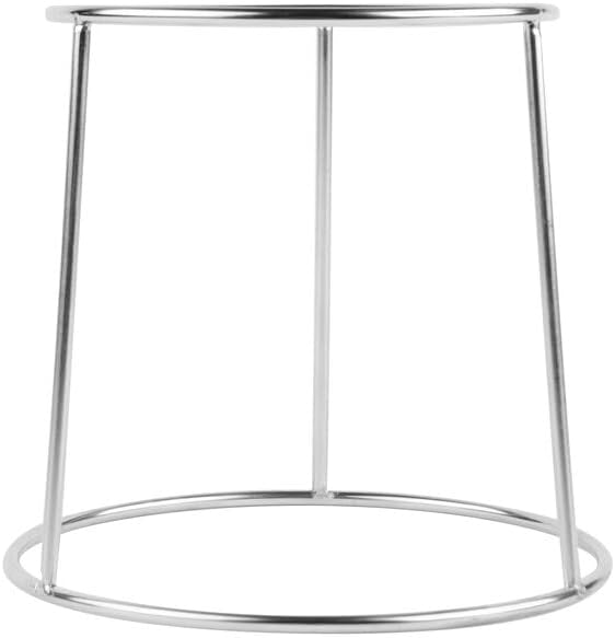 Miniatura 2 de Dispensador profesional de masa de aluminio de 88 onzas con soporte, plata, forma redonda, para panqueques y gofres, tasa de dispensación de 0.7-2