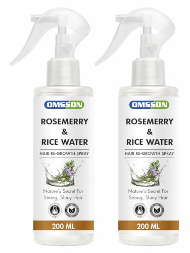 Image of Rosemary And Rice Water Hair Spray for Hair Growth and Hair Fall Control | Natural Hair Tonic for Strong, Shiny & Healthy Hair | Suitable for Men & Women - 420 ml (Pack of 2 x 210 ml)