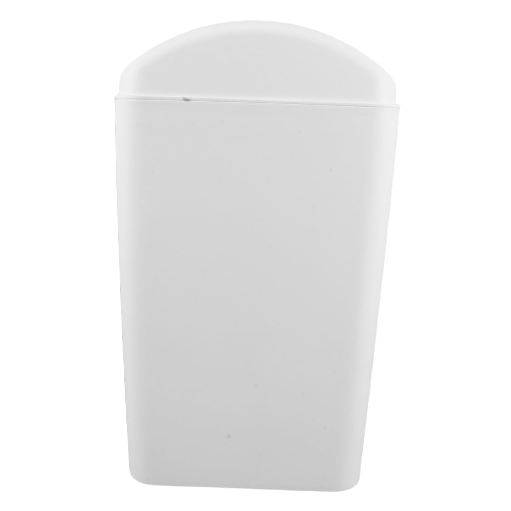 EXCEART Cubo con Gran Capacidad con Tapa Abatible de Basura de Plástico Blanco y Diseño Estrecho y Mecanismo Oscilante que Minimiza Olores para Cocina, Baño y Dormitorio
