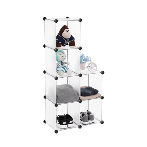Design Modulabile e Salvaspazio: Con 6 ripiani cubici da 30x30x30 cm, questo armadio offre una soluzione versatile per organizzare libri, vestiti, accessori e molto altro, adattandosi a camera da letto, ingresso, ufficio e oltre.