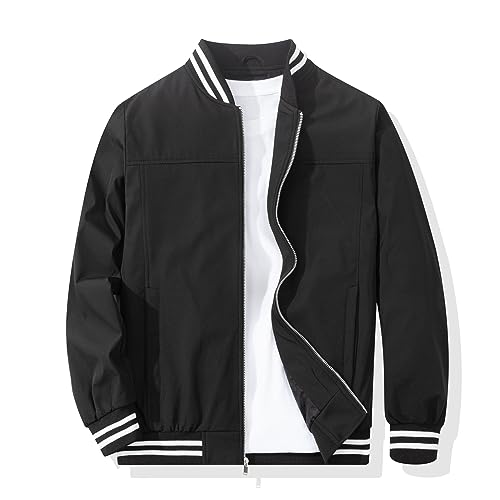 Men's Bomber Jacket Casual Stylish Lightweight Windbreaker Spring Fall Autumn Fashion Jackets