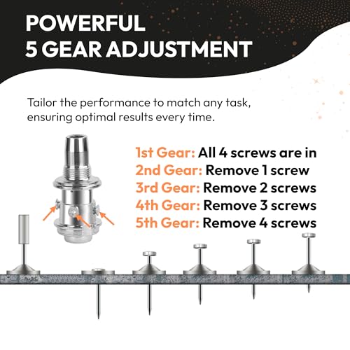 Kit de pistola de pregos de concreto - Mini pistola manual de aço para cerca de parede de cimento e