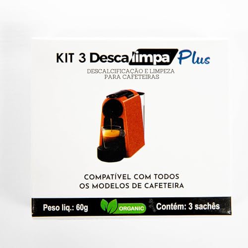 3X Descalcificante Cafeteira Tres Corações Nespresso Oster Saeco Phillips Todos os Modelos Descalimp