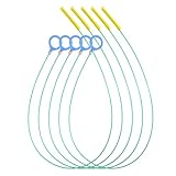 Sturalavandini a spirale da 90 cm, in acciaio antirottura, con rivestimento in nylon, per bagno, cucina e lavandino, 5 pezzi