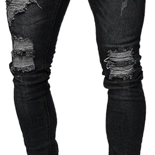 Mens Skinny Jeans Ripped Slim Fit Style with Stretch Fabric for Streetwear and Everyday Casual3