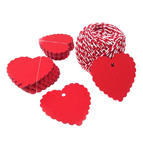 Etiquetas de papel kraft blanco tipo corazón para manualidades, precios y tarjetas de regalo
