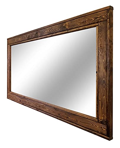 Herringbone-Reclaimed-Wood-Framed-Mirror-Available-in-5-Sizes-and-20-Stain-colors-Shown-in-Provincial-Rustic-Wall-Mirror-Large-Framed-Mirror-22×24-24×30-36×30-42×30-60×30 Herringbone Reclaimed Wood Framed Mirror Available in 5 Sizes and 20 Stain colors Shown in Provincial Rustic Wall Mirror Large Framed Mirror 22×24 24×30 36×30 42×30 60×30