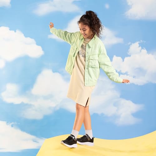 Image of DREAM PAIRS Kids Sneakers Running | Lightweight,Breathable,Comfortable, Non Slip,Hook-and-Loop,Walking, Gym, School, Daily Play,Colorburst
