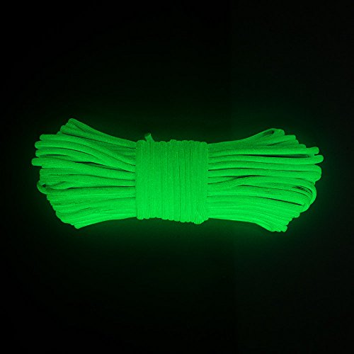 Glow In The Dark Zesty 21 Strand 550 Luminous Paracord Parachute Rope Cord #TOP2