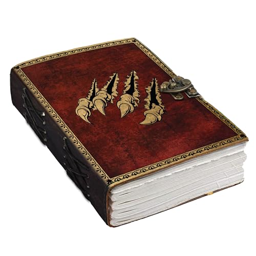 Image of DI-KRAFT Customize Diary with Name with Beautiful UV Prints | Customized Leather Writing Diary Unruled White Paper Journal Personal Notepad Sheets Daily Planner for Gifting (Pattern 14)