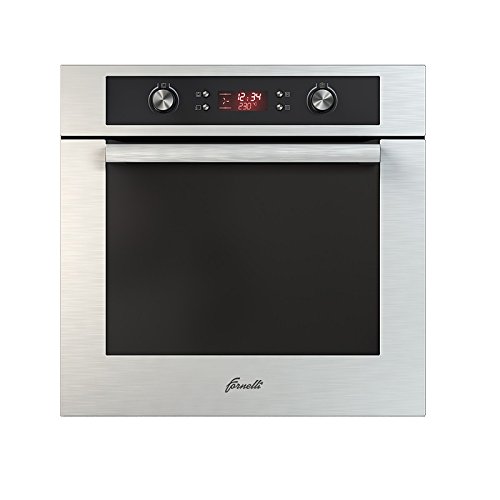 Fornelli Einbau Multifunktion Großraumbackofen 70 L, FEA 60 BELCANTO IX / 60 cm / 8 Funktionen Digitaler Timer LED…