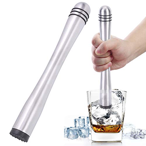 Roestvrijstalen ijsbreekstaaf, antislip Cocktail Muddler-drankmixer voor thuisbargebruik - Afbeelding 7